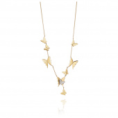 Miss Butterfly Air & Stars Collier Collier Or