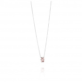 Little Bend Over - Morganite Collier Or blanc 42-45 cm