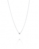 Crown & Stars Collier 0.30ct Or blanc