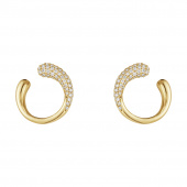 MERCY Boucle d'oreille Or Diamant PAVE 0.38 CT
