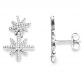Beam & Stars Two Boucle d'oreille Argent