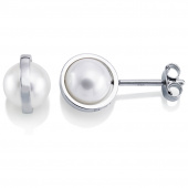 Day Pearl Boucle d'oreille Or blanc