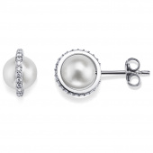 Day Pearl & Stars Boucle d'oreille Or blanc
