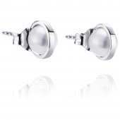 Little Day Pearl Boucle d'oreille Or blanc