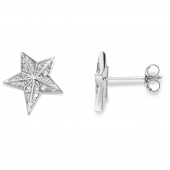 Catch A Falling Star & Stars Boucle d'oreille Or blanc
