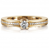 Heart To Heart 0.19 ct diamant Bague Or