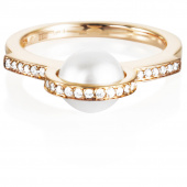 Day Pearl & Stars Bague Or