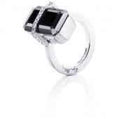 Bend Over - Onyx Bague Or blanc
