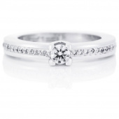Heart To Heart 0.19 ct diamant Bague Or blanc