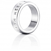 From Here To Eternity Stamped Bague Or blanc