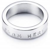 From Here To Eternity Stamped Bague Or blanc