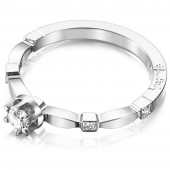 Forget Me Not Star Bague Or blanc