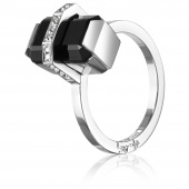 Little Bend Over - Onyx Bague Or blanc