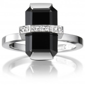 Little Bend Over - Onyx Bague Or blanc