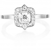 The Mrs 0.30 ct diamant Bague Or blanc