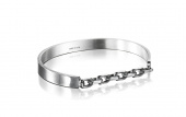 Chain Chain Cuff - Black Bracelet Argent