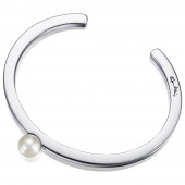 60's Pearl Cuff Bracelet Argent