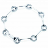Bague Chain & Stars Bracelet Or blanc