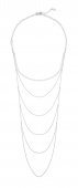 CU draped Collier Argent 90 cm