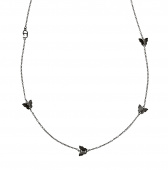 Butterfly chain Collier Black 90-95 cm