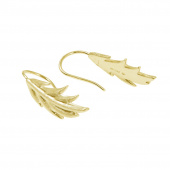 Feather/Leaf short Boucle d'oreille Or