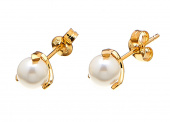 Pearl stud Boucle d'oreille Or