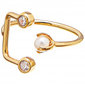 Pearl/Brilliant double Bague Or