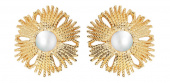 Gatsby big Pearl Boucle d'oreille Or