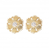 Gatsby big stone Boucle d'oreille Or