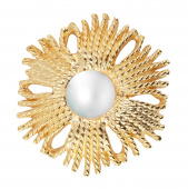 Gatsby Pearl brosch/pendant Or