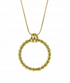 TWIST Long Collier Or