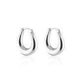 Bold Hoops Boucle d'oreille Small (Argent)