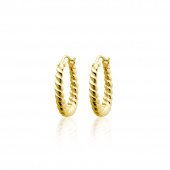 Twisted Mini Hoops Boucle d'oreille (Or)