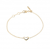 Loving heart medium single Bracelet Or