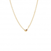 Loving Heart drop Collier Or