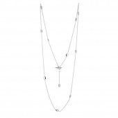 Morning Dew long Collier Argent