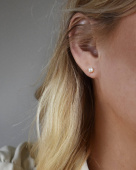Petite Pearl Boucle d'oreille Or