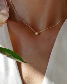 Petite Pearl Collier Or